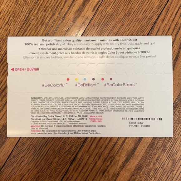 Color Street Seoul Sister Pedicure Nail Strips - Picture 3 of 3